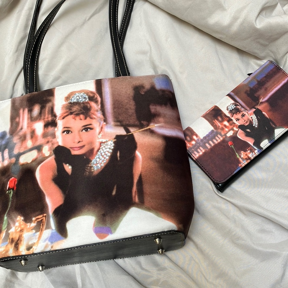 Audrey Hepburn Breakfast At Tiffany’s Purse and Wallet Set
